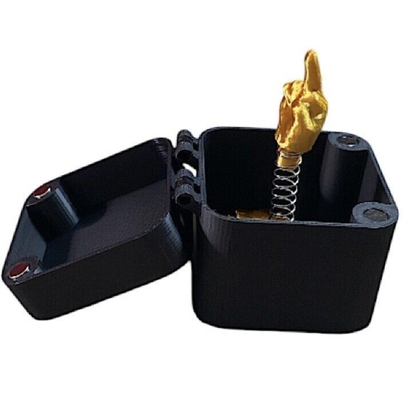 Middle Finger In A Box Pop up Box Gift Funny Surprise Prank Spoof Hand Adults - Picture 4 of 4